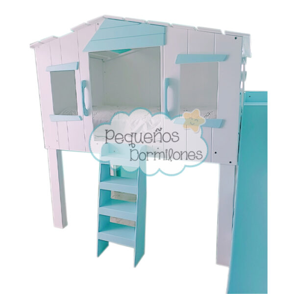 Cabaña del árbol con escalera frontal - Imagen 2