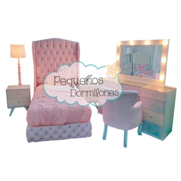 Cama Capitonada Diamante - Imagen 2