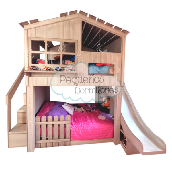 Cabaña con fachada 1