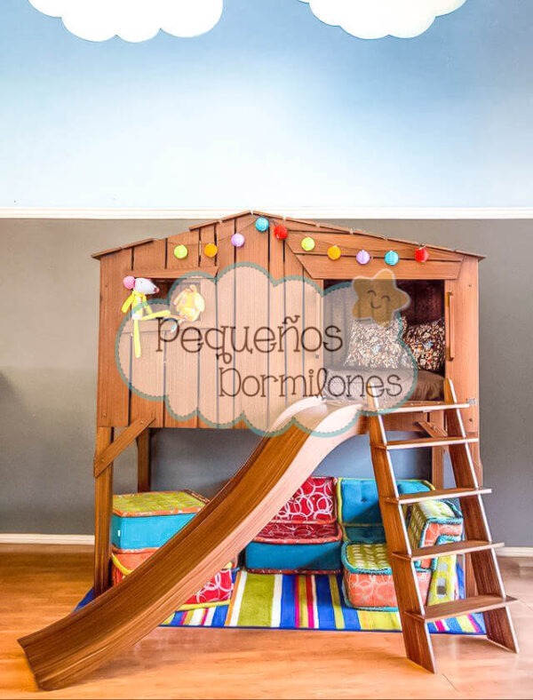 Cabaña del árbol DUO Escalera y Resbaladilla - Imagen 2